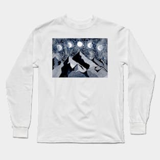 Mountains and moons Long Sleeve T-Shirt